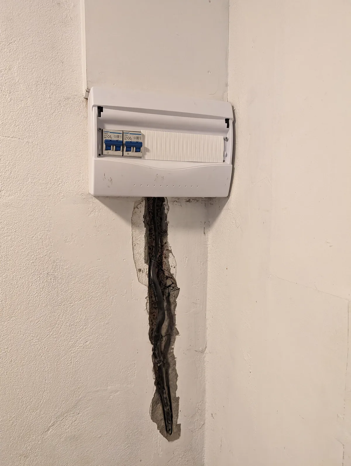 Electrician left it like this