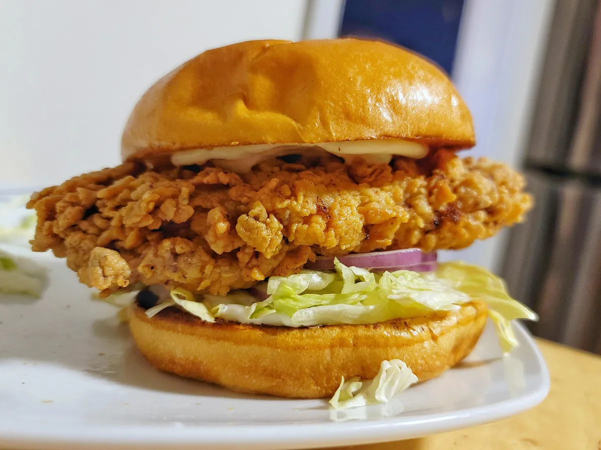 Homemade Fried Chicken Sandwich