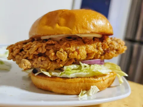 Homemade Fried Chicken Sandwich