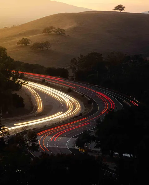 Long exposure during sunset/blue hour