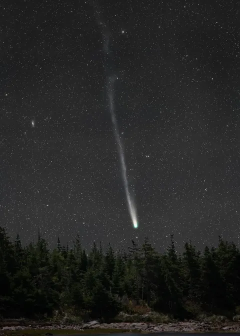 Today's comet Lemmon with looong tail