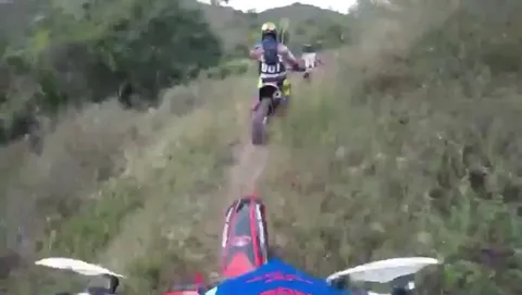 Entering the race without being invited.