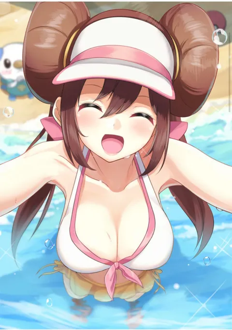 Rosa in her swimsuit