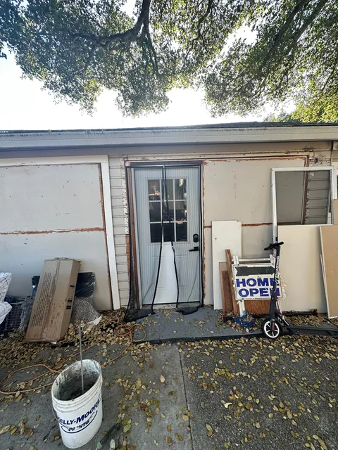 Turned my 1903 three car garage into 1/2 garage and 1/2 bedroom and bathroom my