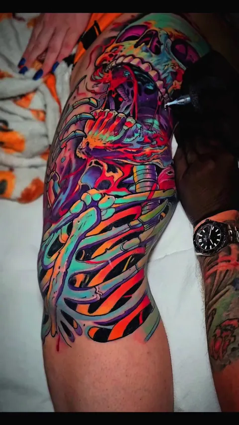 Blake Thomas Rogers Arkansas Black Moth Tattoo