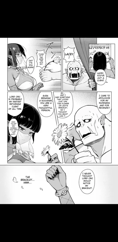 A premature ejaculator virgin orc loses face to the dark-skinned kuudere elf, so he comes back for a rematch (sencha bashira)