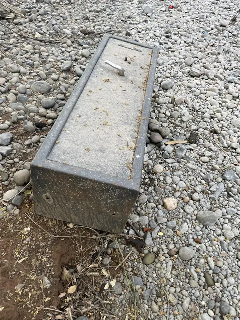 I found a locked gun safe in the creek at the back of our property