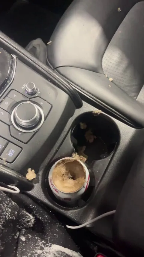 Left a can of coke in my car in freezing temps