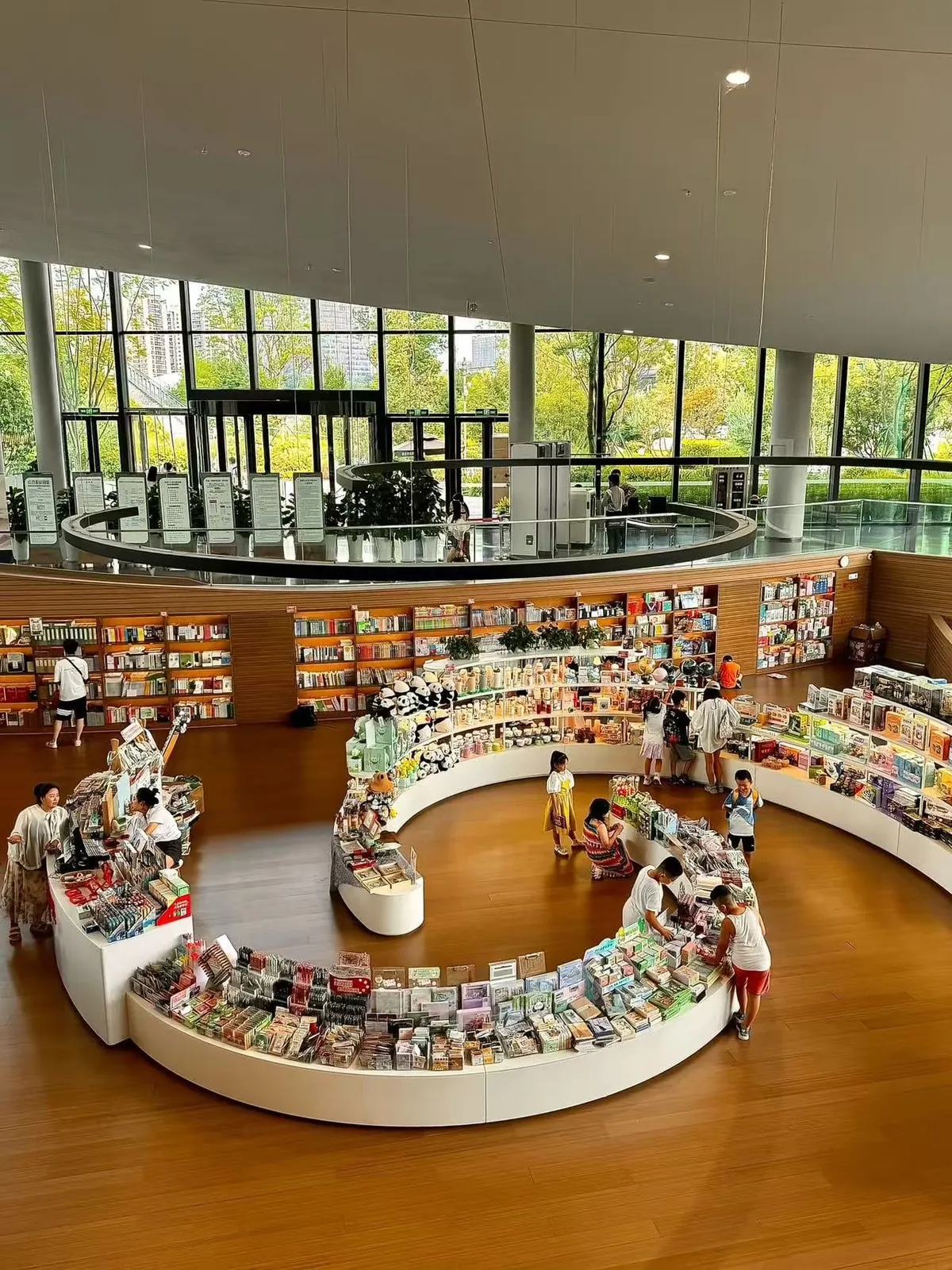 A library in my hometown, which I often visit to read books because it's close to home, in Chengdu, China
