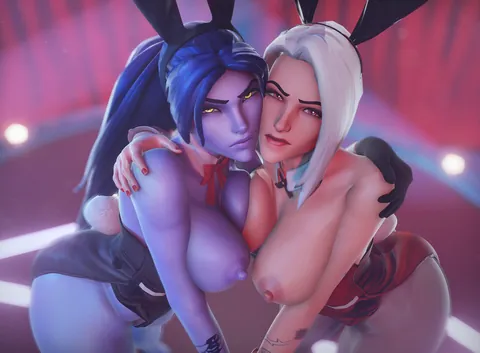 Bunny Girls - Widowmaker &amp;amp; Ashe (Has_Feldt)