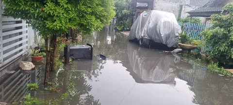 Every time it rains, our street turns into a river