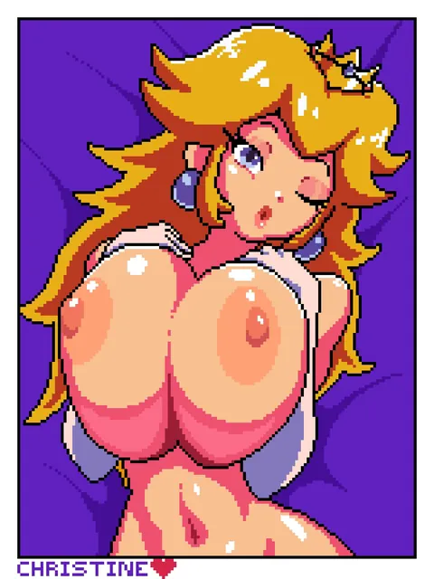 Oppai Princess Peach sprites (Sleepii)