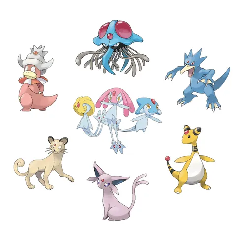 All of the Pokémon my fiancé says look Deci (Indian because of the red dot lol)