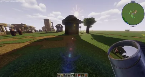 Accidentally found the best spyglass in Minecraft... it's a bucket