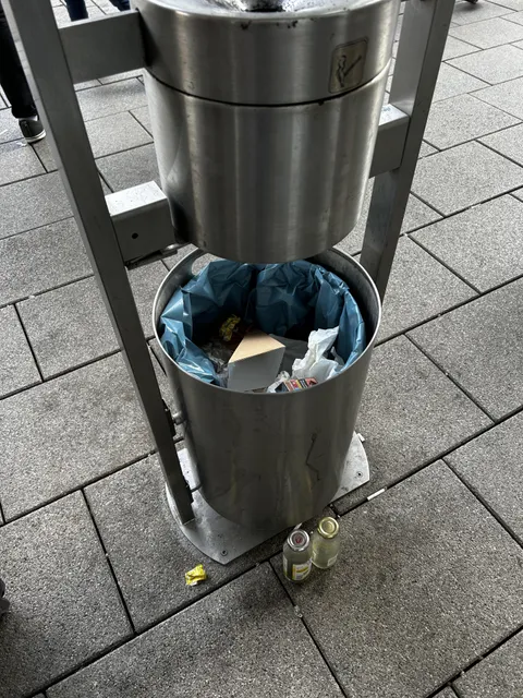 In Germany, people leave cans and bottles in front of the bins, so people in need can get the deposit cash. 