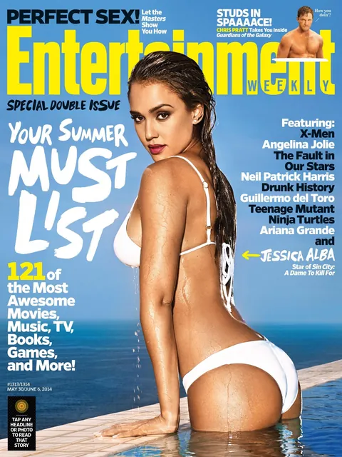 Jessica Alba EW bikini shoot. 2014