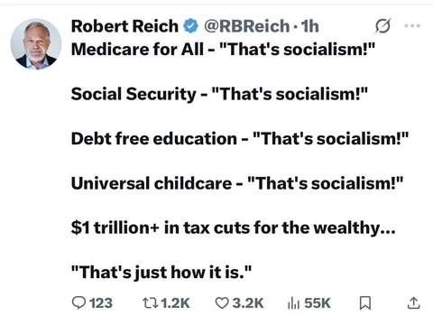 Socialism works for the rich!