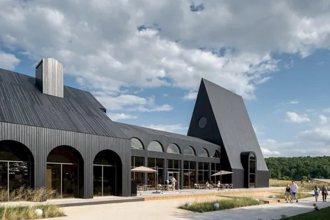 Hospitality Center at Kudykina Gora Park by Megabudka in Lipetsk Oblast, Russia