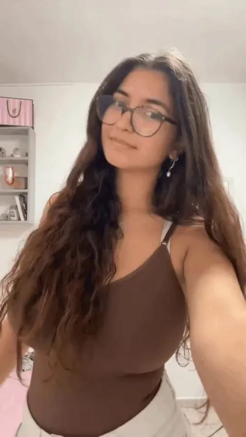 Glasses on with a very heavy top