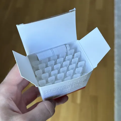 Had to throw away 98% of the prescribed eye drops.