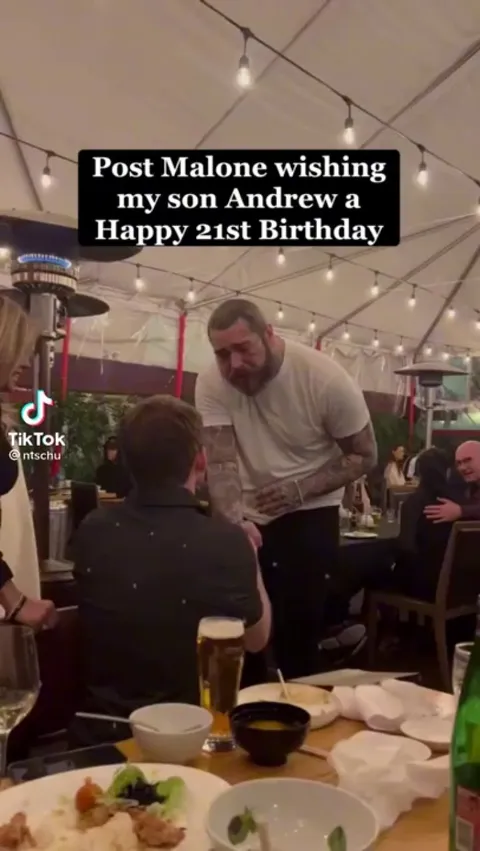 Post Malone being a sweetheart