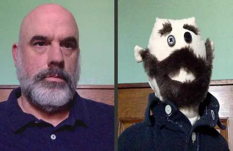 I found it easier to build a stand-in for video conferencing than to make myself presentable every day.