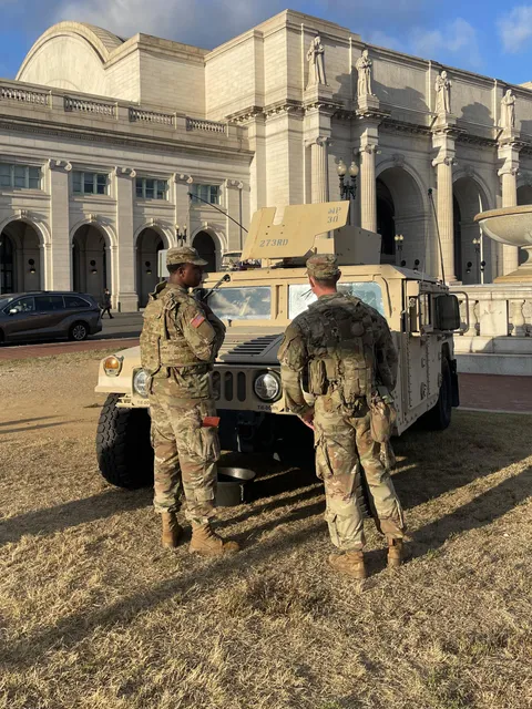 OC Two National Guardsmen at Union Station, DC