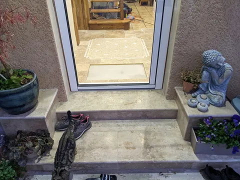 I had more time than money, and wanted to have a special entryway.