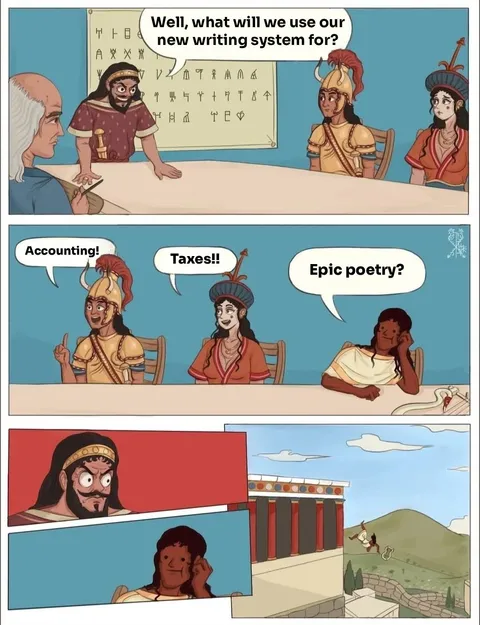 WDYM we can store our sacred stories into mud? HERESY!