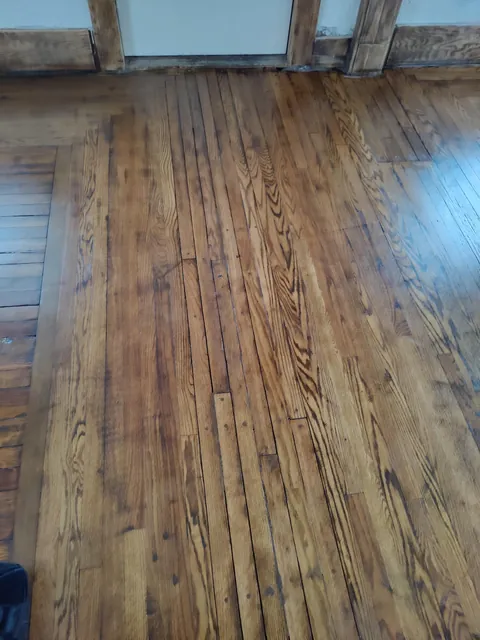 Restored 1916 hardwood floor Midwest