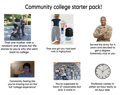 Community college starter pack