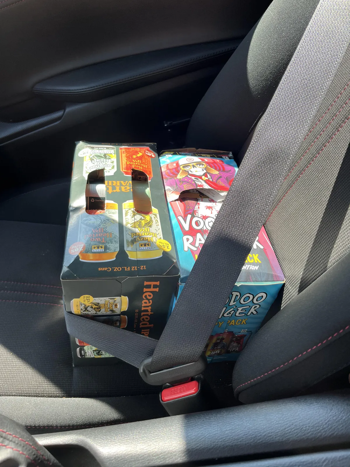 Had to buckle my “passenger” up to shut up the seat belt reminder.