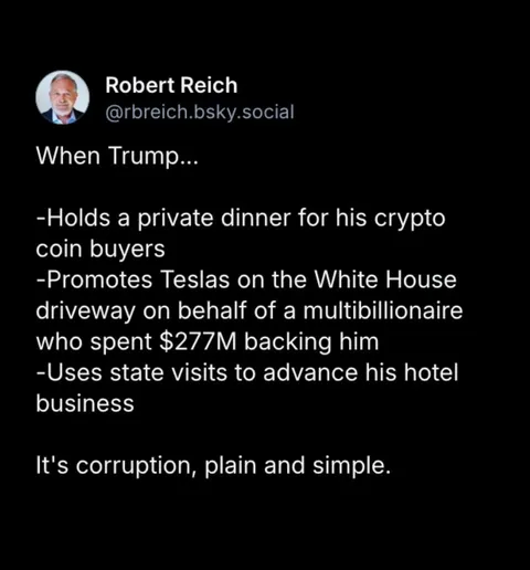 It's corruption, plain and simple