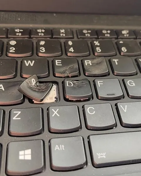 Didn’t know a keyboard could melt from prolonged window sunlight exposure