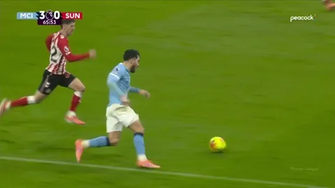 Alternate angles of Rayan Cherki's beautiful rabona assist against Sunderland 65'
