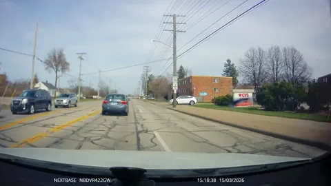 [OC] Old lady completely ignores me and my horn, almost rams me into the curb.