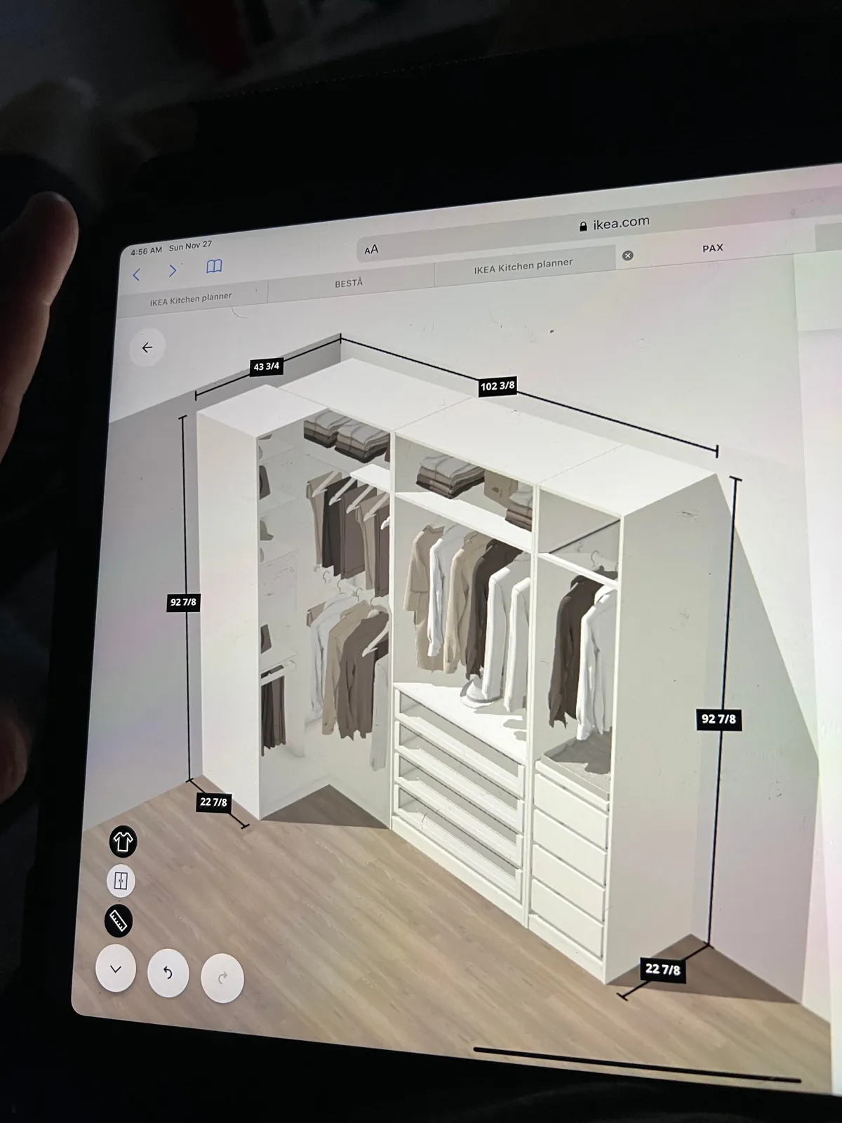 Transformed my tiny closet with IKEA 