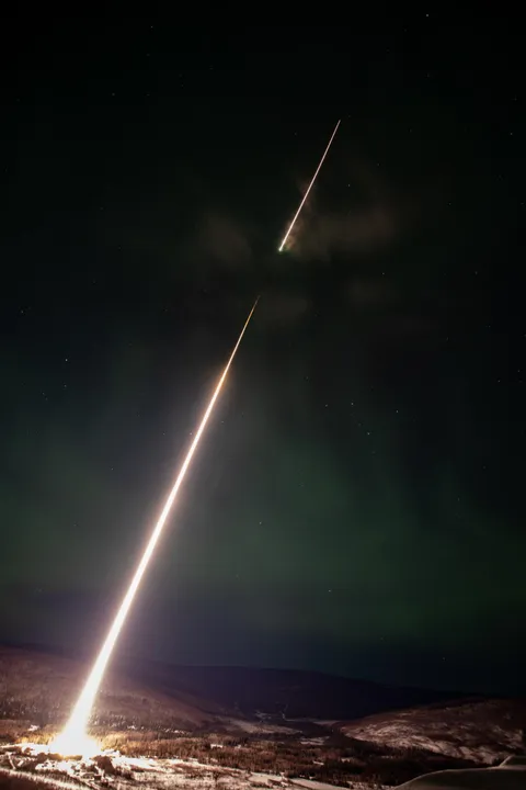 The LAMP mission, short for Loss through Auroral Microburst Pulsations, launched on Saturday, Marc 5, 2022, aboard a Black Brant IX suborbital sounding rocket.