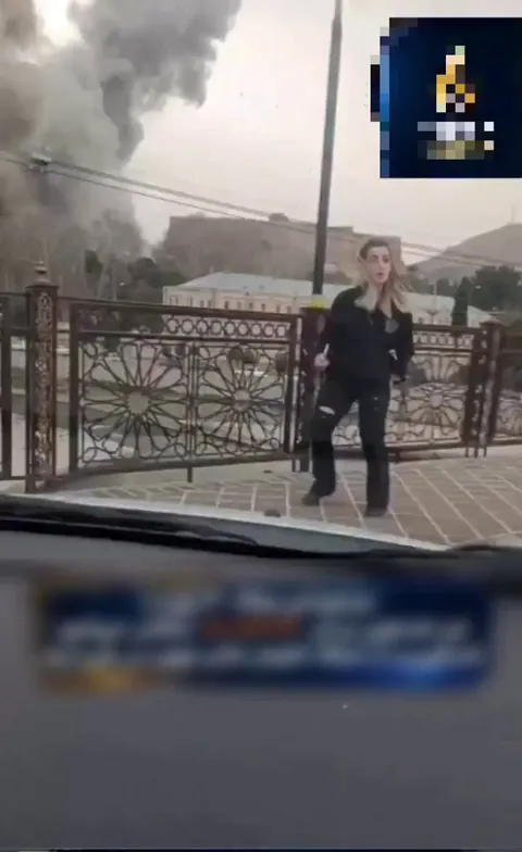 The moment the tallest bridge in middle east was bombed in iran