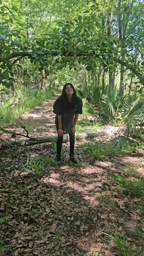 I dont know about yall but I never get tired of showing off my titties on a hike !