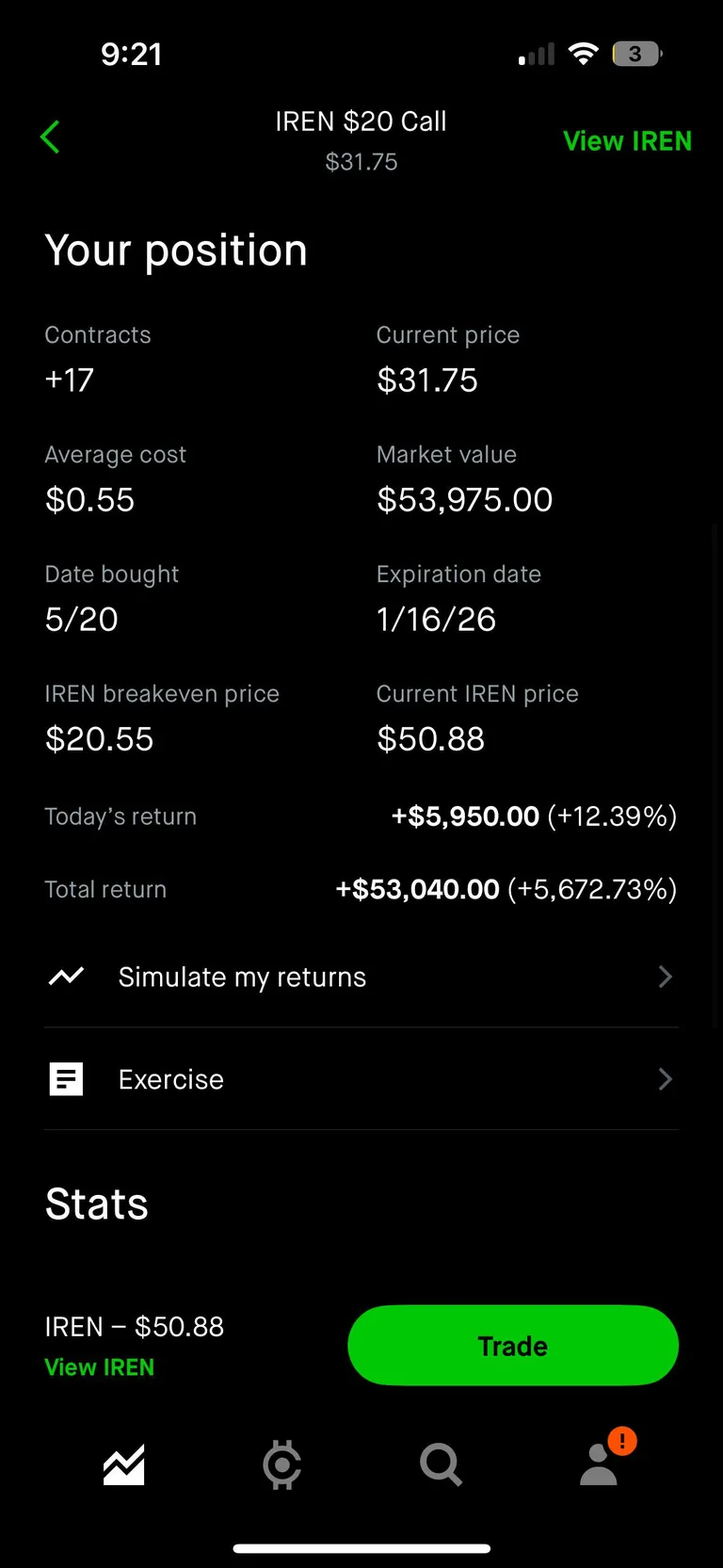 1k ➡️ 54k $IREN