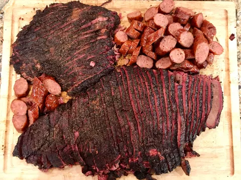 [Homemade] Brisket and Sausage