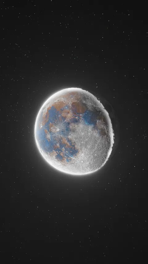 Composite HDR photo of the moon [OC]