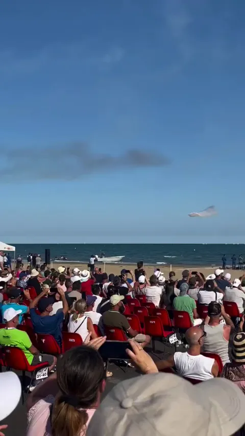 The Jesolo air show performed by the National Aerobatic Team of Italy