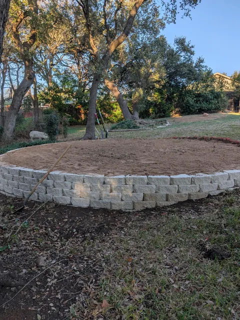 Bought a trampoline for the kids. Then remembered the hill ..