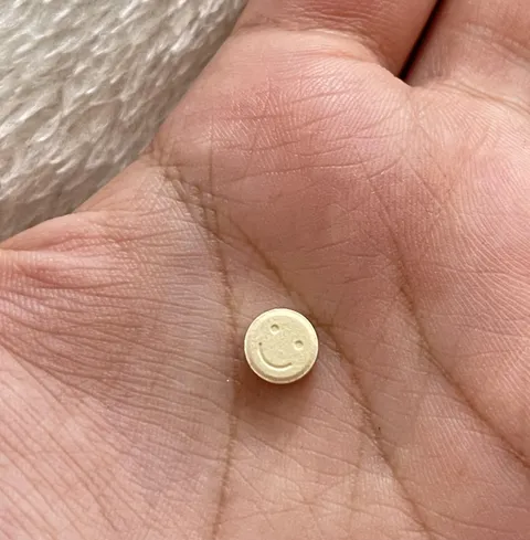(OC) My antidepressant has a smiley face on it 😊