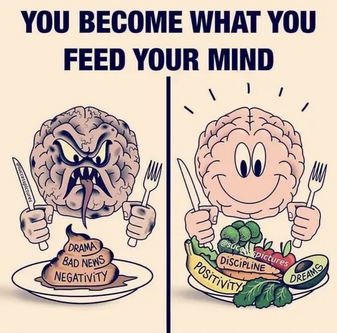 Feed your mind crap, feel like crap [image]