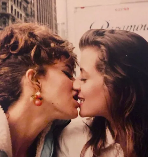 Jennifer Grey and Mia Sara on the set of "Ferris Bueller’s Day Off", 1986