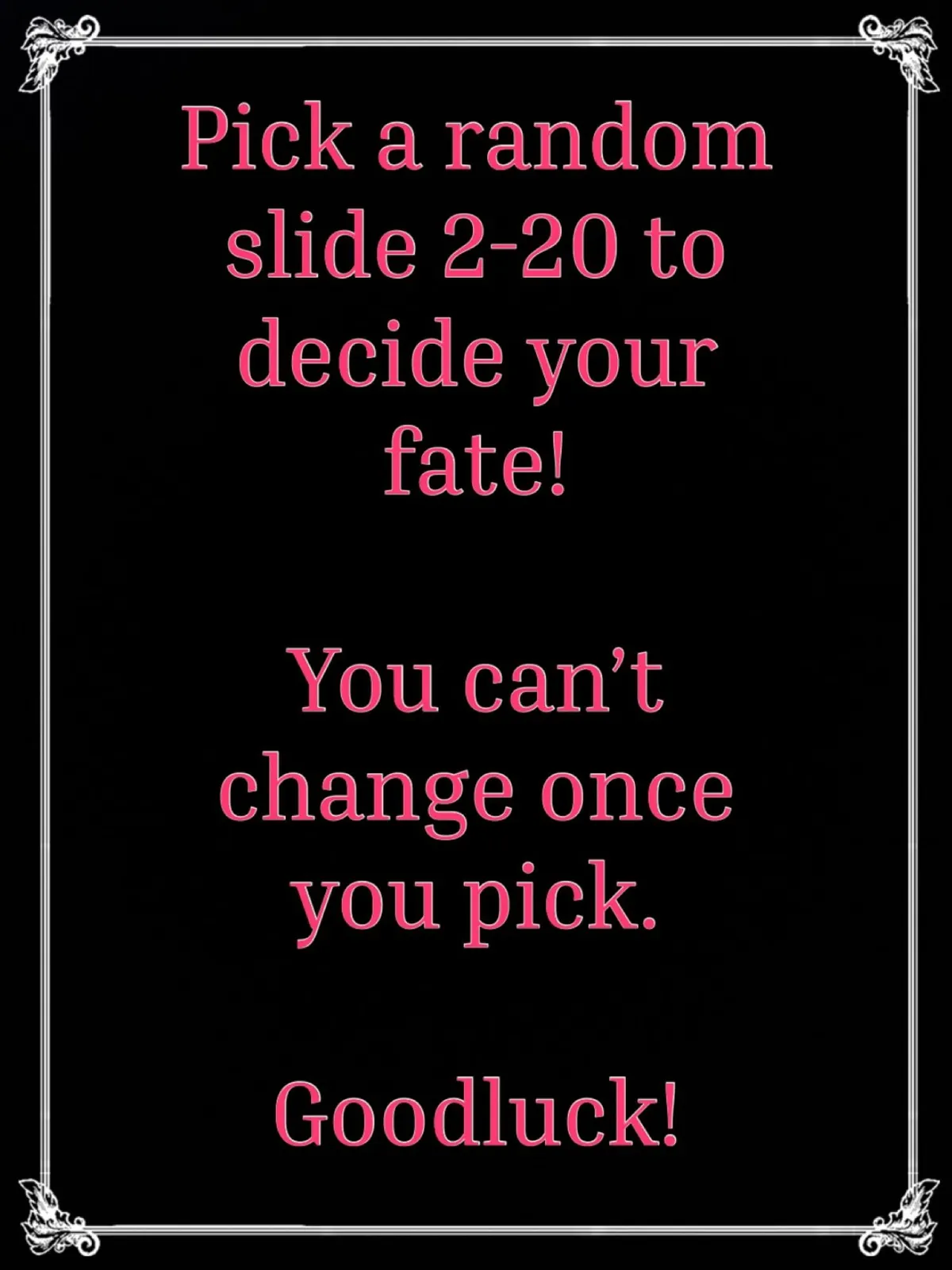 Gooner game. Pick a random number and let that slide determine your porn fate!