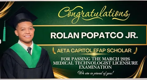 ROLAN POPATCO JR. First Aeta medtech from Pampanga